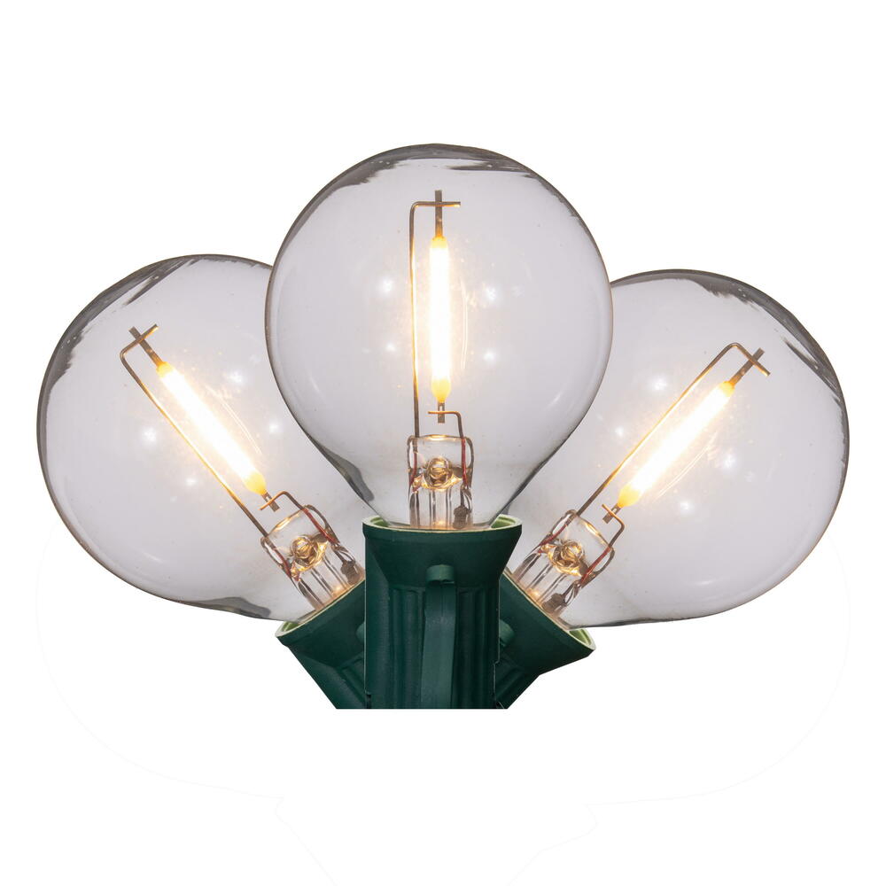 Vickerman G40 LED Warm White E12 Clear Plastic Filament Bulb 25/Pack. - Cheap-Us