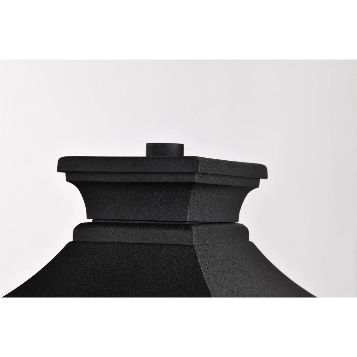 60-5745 JASPER 1LT OUTDOOR POST Jasper Collection Outdoor 14 inch Post Light Pole Lantern; Matte Black Finish with Clear Glass - Cheap-Us