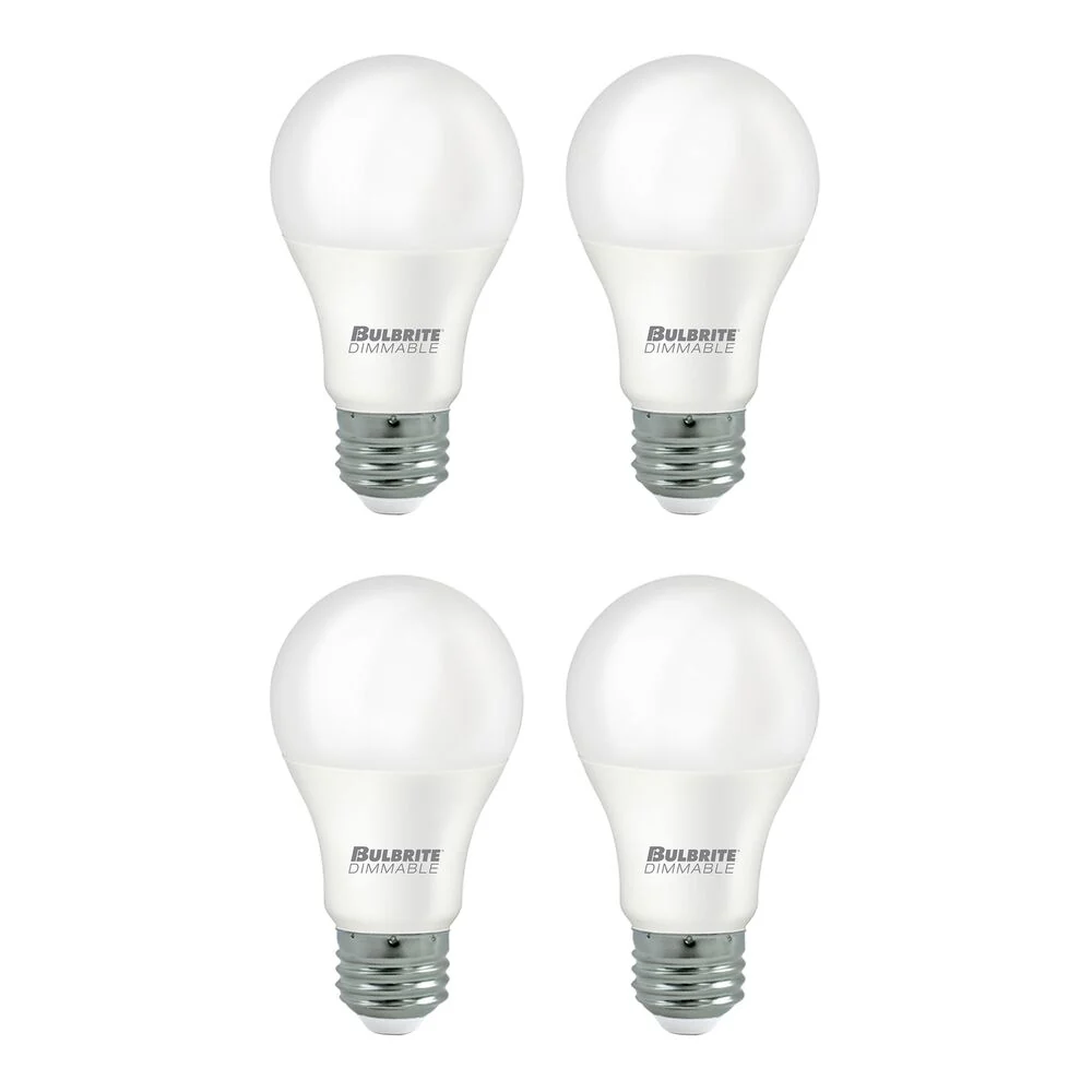 Bulbrite Pack of (4) 15 Watt Dimmable Frost A19 LED Light Bulbs with Medium (E26) Base, 3000K Soft White Light, 1600 Lumens - Cheap-Us