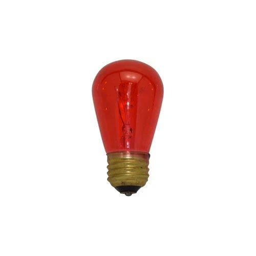 Bulbrite 11S14TR 11W Dimmable S14 String Light Replacement Bulb, Medium Base, Transparent Red - Cheap-Us