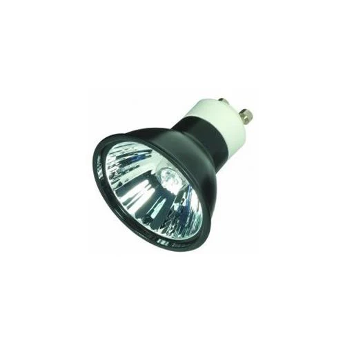 Bulbrite FMW/GU10/BLK 35 Watt Dimmable Halogen MR16 Bulb, Twist and Lock GU10 Base, Black - Cheap-Us