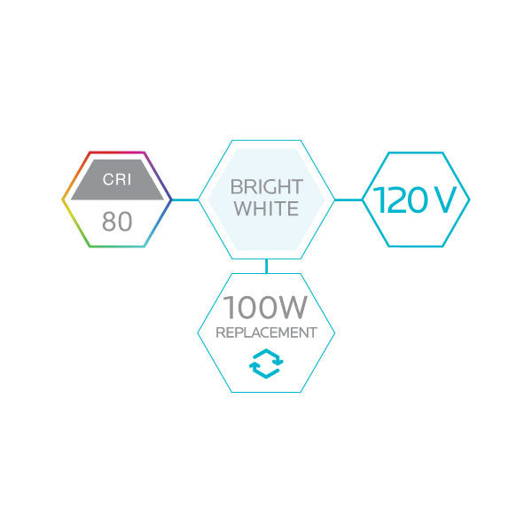 Luxrite LED A19 Light Bulb, E26 - Medium Base, 15W, 5000K - Bright White, 1600 Lumens, 80 CRI, Frost Finish, Dimmable (LR21443) - Cheap-Us