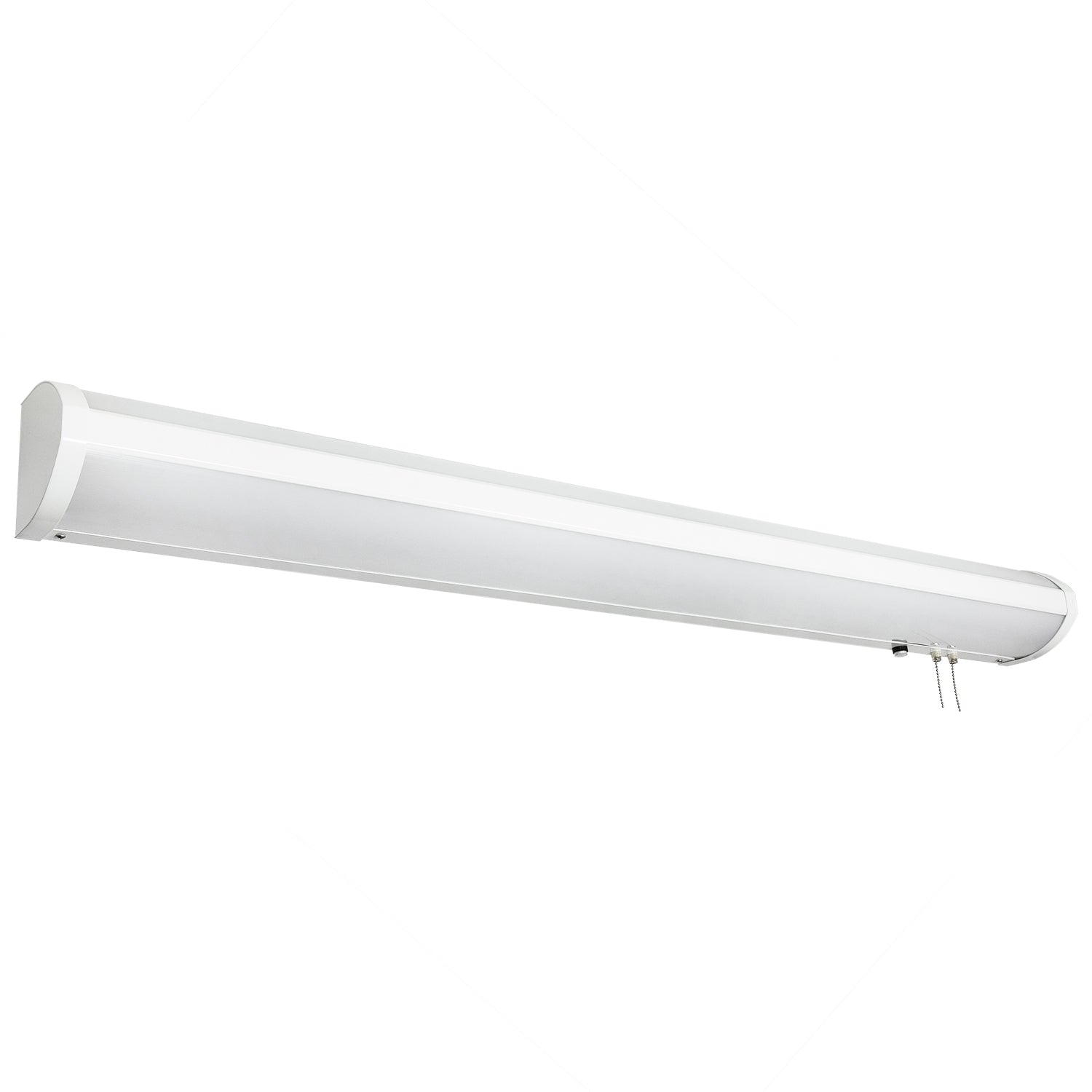 Sunlite 48-Inch LED Linear Bed Light Fixture, 20W/40W/60W, Color Selectable 30K/40K/50K, 2218-6958 Lumens, Dimmable, DLC & ETL Listed, 120V, 3-Way Switching (Up/Down), 116 Degree Beam Angle, White - Cheap-Us