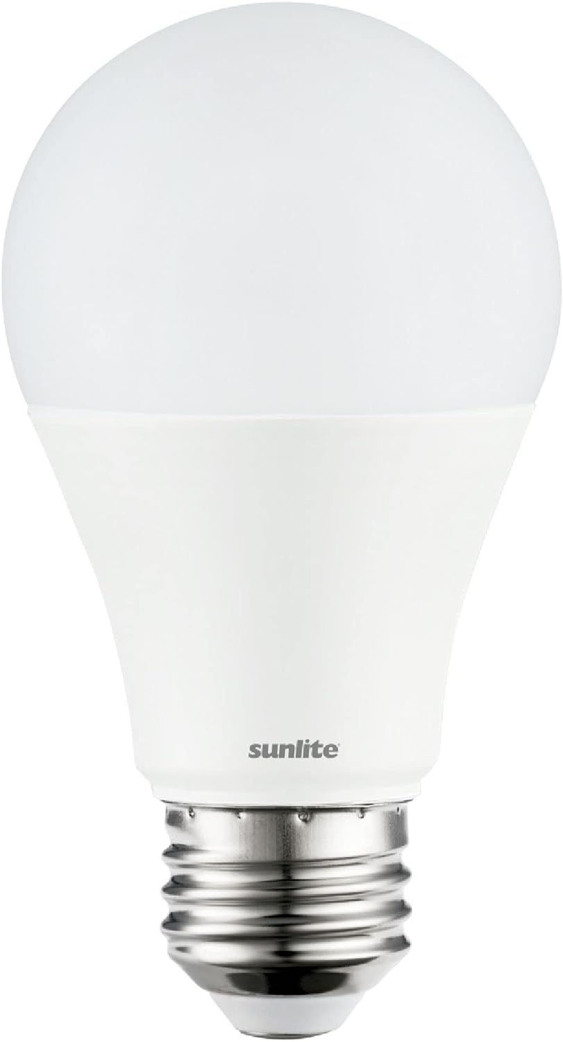 Sunlite 3-Way LED A19 Light Bulb, 5/9/15 Watts (40W 60W 100W Equivalent), 500-1000-1600 Lumens, Medium E26 Base, Omni-Directional, ETL Listed, Frost, 5000K Daylight, 6 Count - Cheap-Us