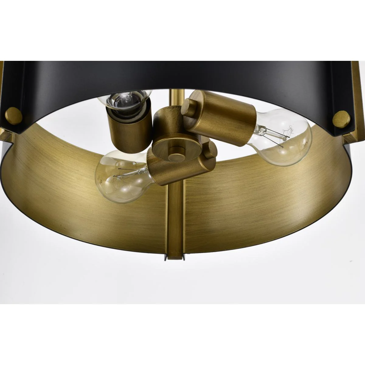 60-7842 ALTOS 3 LIGHT SMALL PENDANT Altos 3 Light Small Pendant; Matte Black and Natural Brass Finish - Cheap-Us