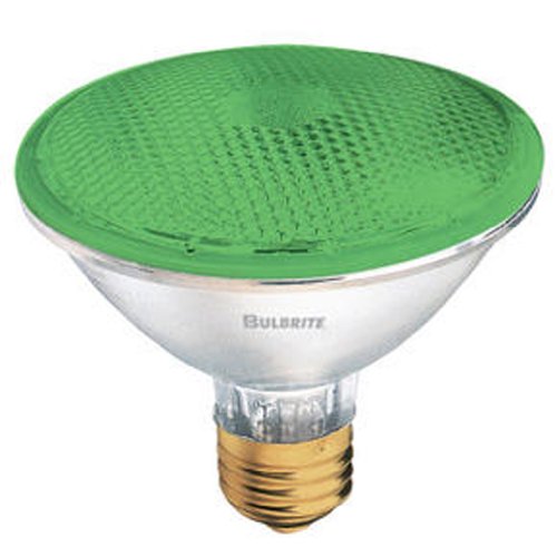Bulbrite H75PAR30G 75 Watt Dimmable Colored Light Halogen PAR30, Medium Base, Green - Cheap-Us