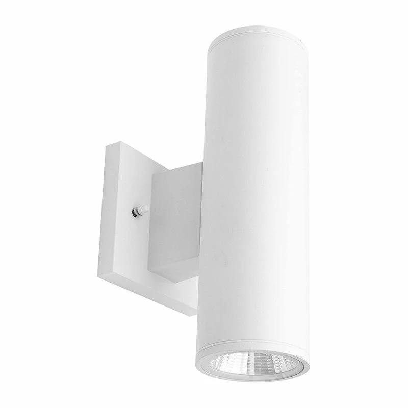 Westgate 3In Wall Cyl. U/D 2X9W 30K/40K/50K Dim. - White, Outdoor Lighting, 18W, 1300 Lumens, 3000K/4000K/5000K, White Finish, TRIAC Dimming - Cheap-Us