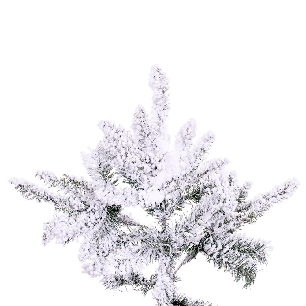 Vickerman 9' Flocked Utica Fir Artificial Christmas Tree Unlit - Cheap-Us