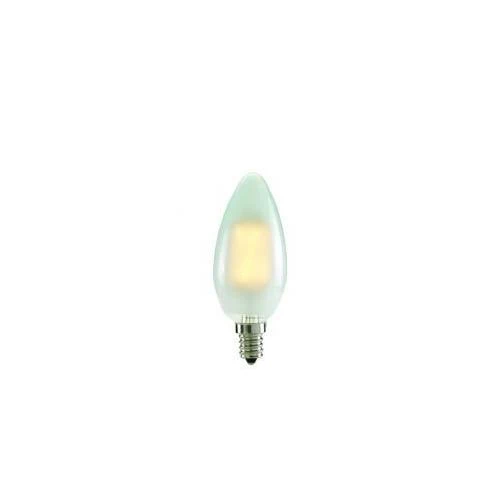 Bulbrite LED4CA10/27K/FIL/E12/F 4 Watt LED Frost Filament CA10 Bulb, Candelabra (E12) Base, Frost Finish - Cheap-Us