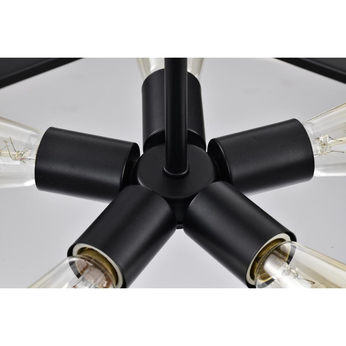 60-7854 ALTOS 5 LIGHT LARGE PENDANT Altos 5 Light Large Pendant; Gray and Matte Black Finish - Cheap-Us