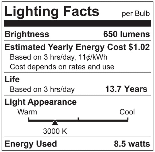 Luxrite LED BR30 Reflector Light Bulb, 8.5W, 650 Lumens, 3000K - Soft White, 80 CRI, Frosted White Finish, Dimmable (LR31871) - Cheap-Us