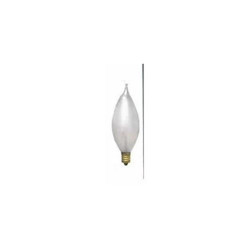 Bulbrite 25C11S 25 Watt Incandescent C11 Spunlite Chandelier Bulb, Candelabra Base, Satin - Cheap-Us