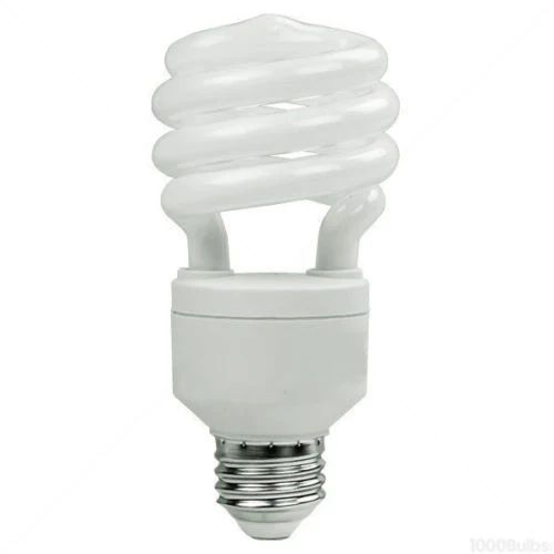 T3 Spiral CFL - 20 Watt - 75W Equal - 2700K Warm White 82 CRI - 65 Lumens per Watt - GE 80888 - Cheap-Us