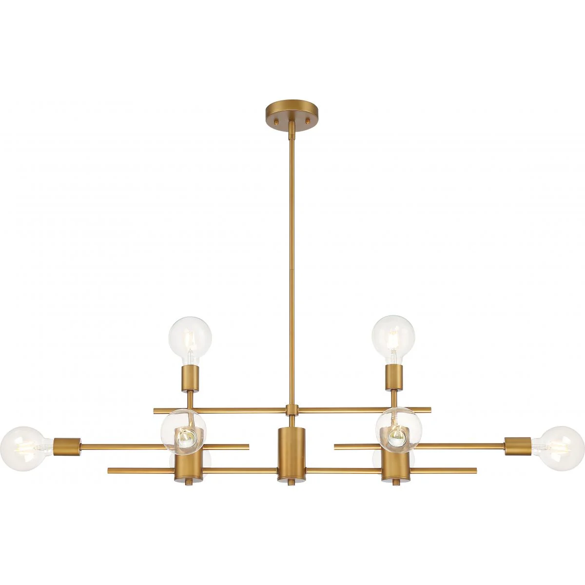 60-6872 DELPHI 8 LIGHT ISLAND PENDANT Delphi - 8 Light Island - Aged Gold Finish - Cheap-Us