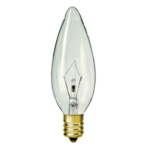 Bulbrite KR40CTC/32 40 Watt  Krystal Touch Dimmable Krypton B10 Torpedo Chandelier Bulb, Candelabra Base, Clear - Cheap-Us