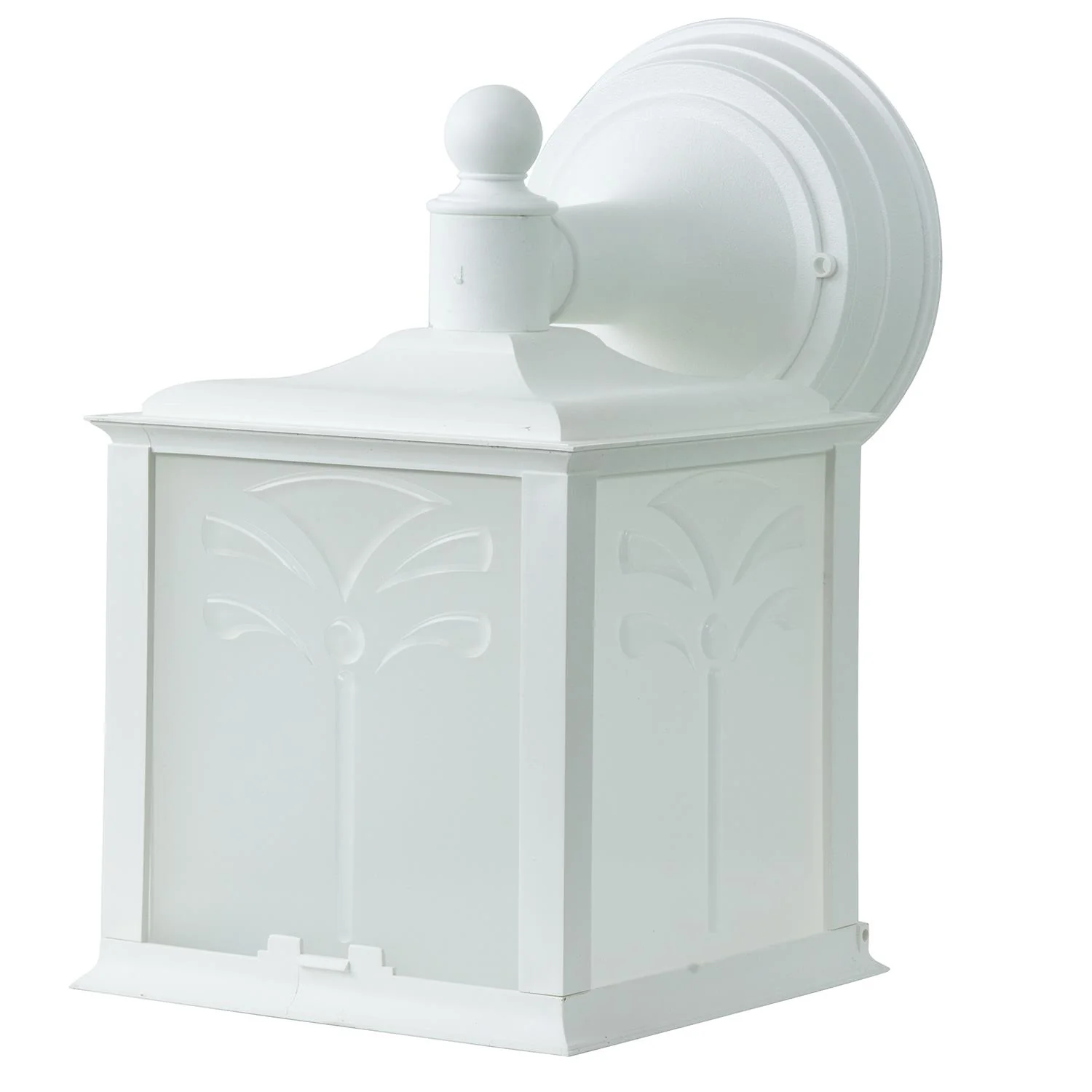 Sunlite Decorative Outdoor Energy Saving Orchid Down Fixture, White Finish, Frosted Lens - Cheap-Us