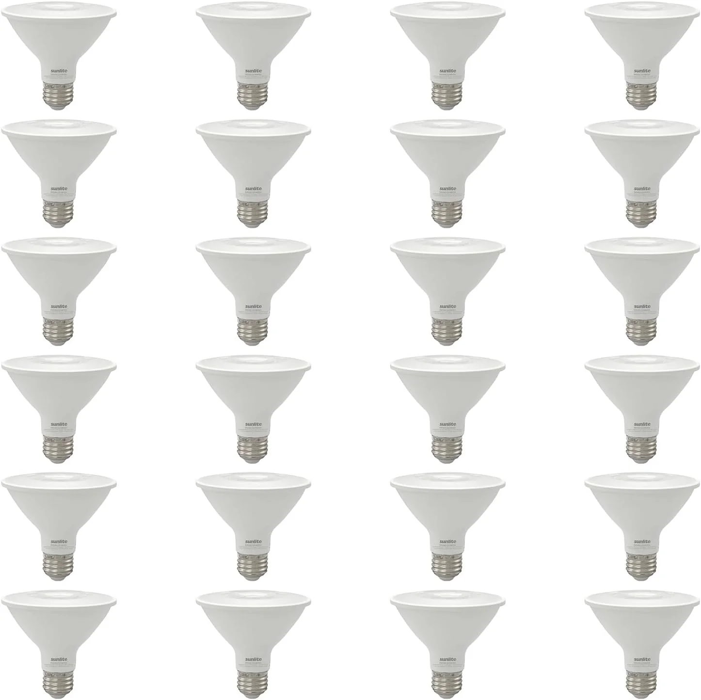 Sunlite 41866 LED PAR30 Reflector Light Bulb, 9 Watts (75W=), 750 Lumens, Medium E26 Base, 90 CRI, Dimmable, Floodlight, Energy Star Certified, ETL Listed, Title-20 Compliant, 24 Pack, 50K-Daylight - Cheap-Us