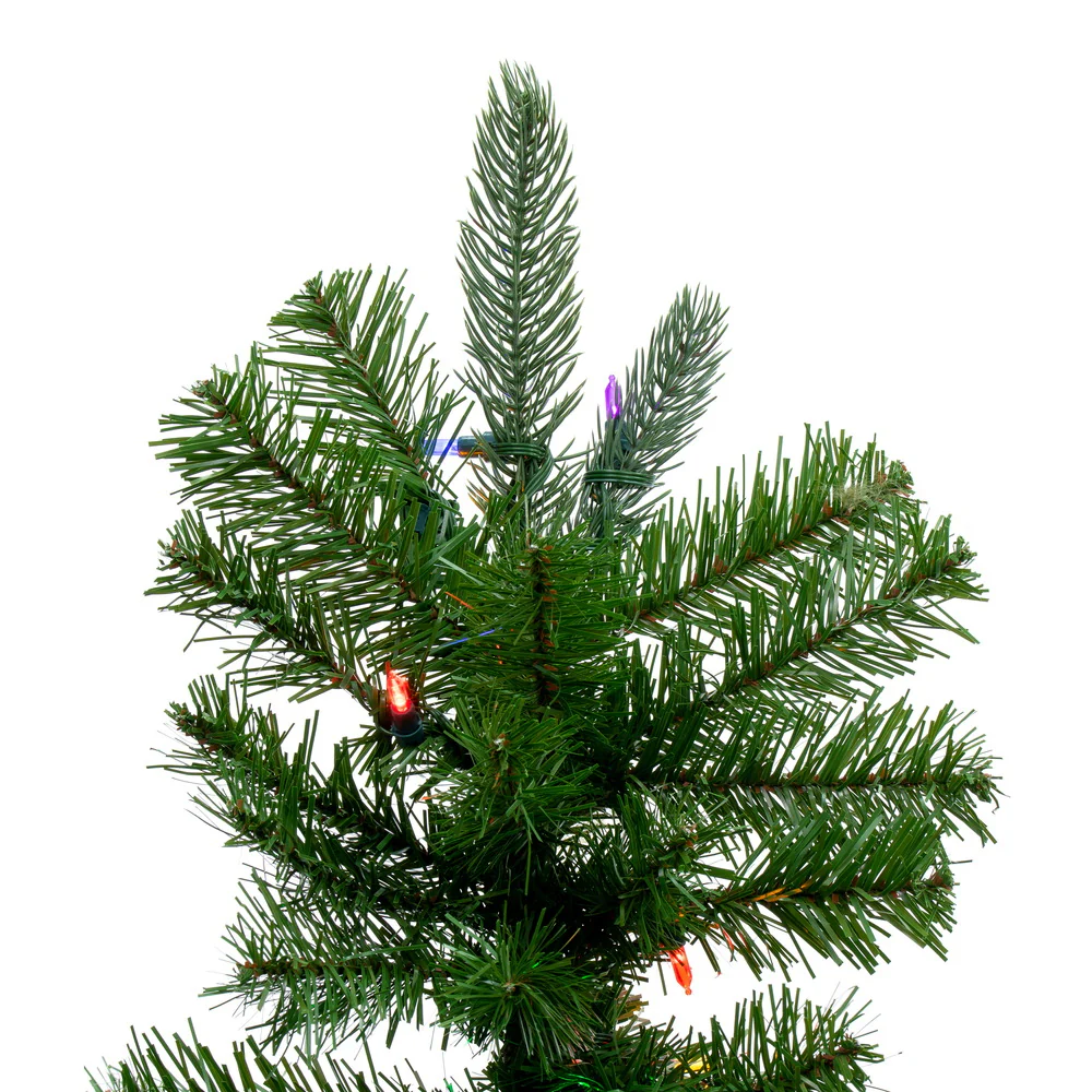 Vickerman 9' Carolina Pencil Spruce Artificial Christmas Tree Multi-Colored Dura-Lit®LED Lights - Cheap-Us