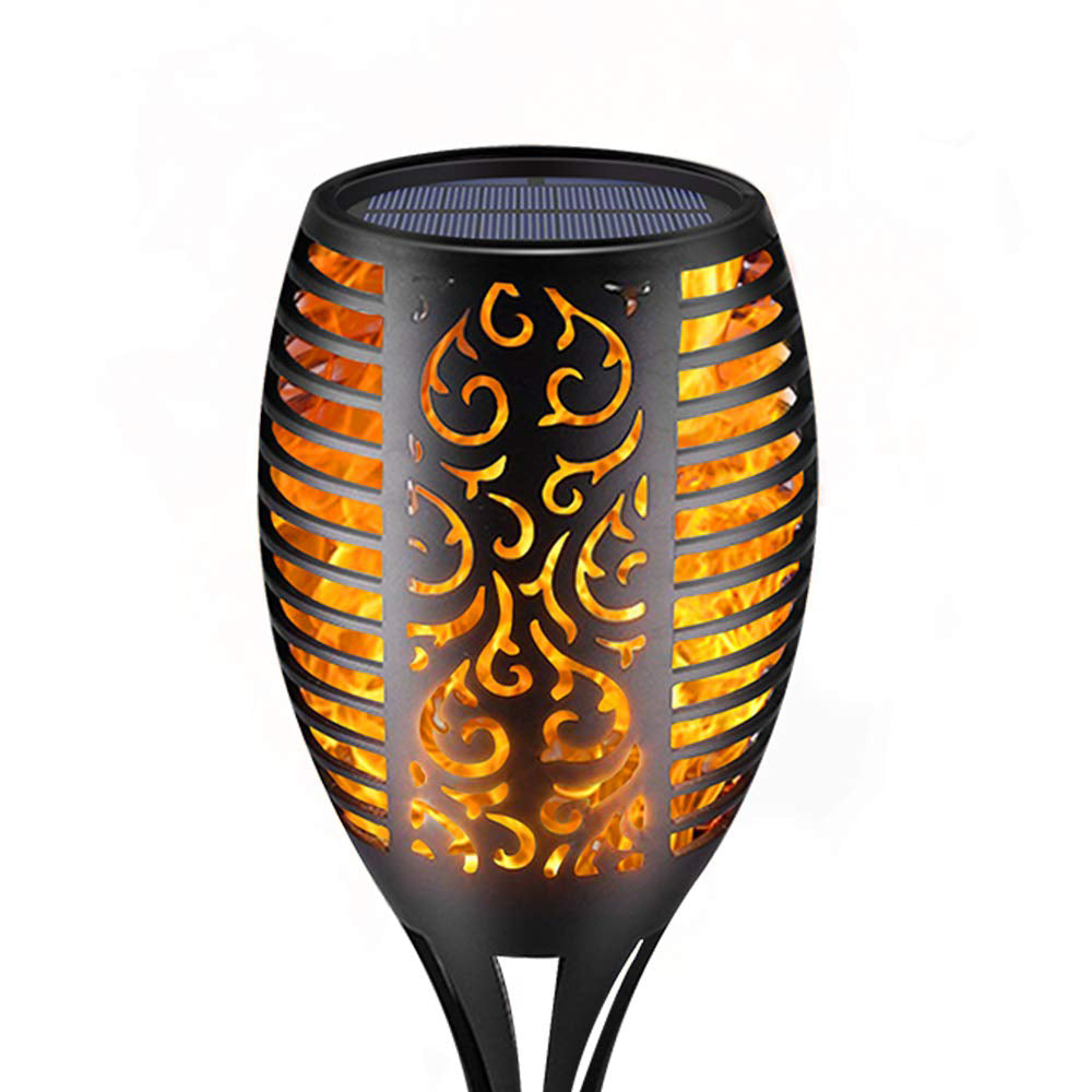 Sunlite 88160-SU Solar Torch Lights 43’’ Flickering Flames Lamp Outdoor IP65 Waterproof Landscape Decorative Lighting, Three Mounting Options, Dusk to Down Auto On/Off 4 Pack - Cheap-Us