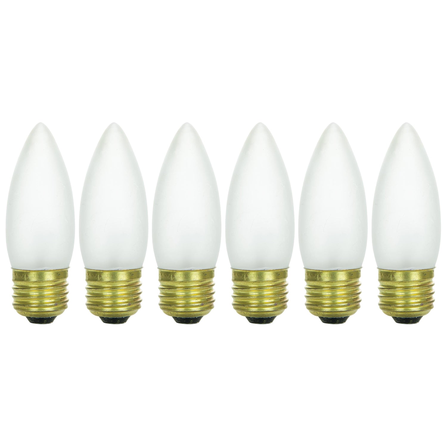 Sunlite 40 Watt Torpedo Tip Chandelier , Medium Base, Frost - Cheap-Us