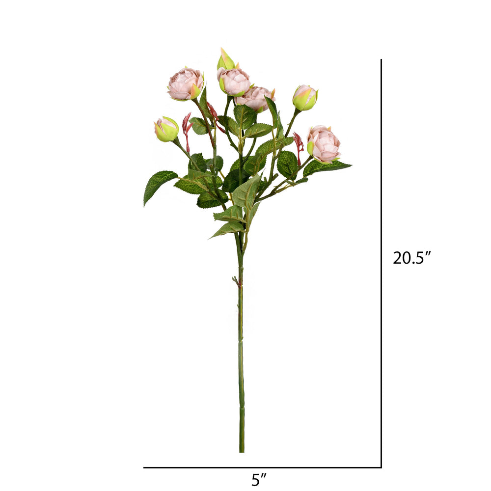 Vickerman 20.5'' Artificial Tea Rose Spray. Includes 3 sprays per pack. - Cheap-Us