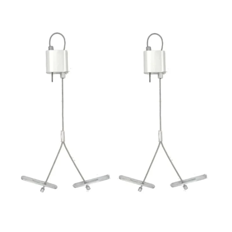 Westgate Adj. 10Ft 1/16In Single Suspension Cable With Y Hook Ends, Loop Gripper On Top, Commercial Indoor Lighting - Cheap-Us