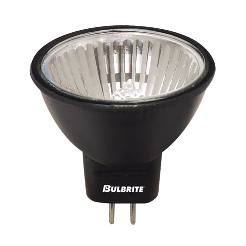 Bulbrite FTD/BLK 20 Watt Dimmable Halogen MR11 Bulb, Bi-Pin GU4 Base, Black - Cheap-Us