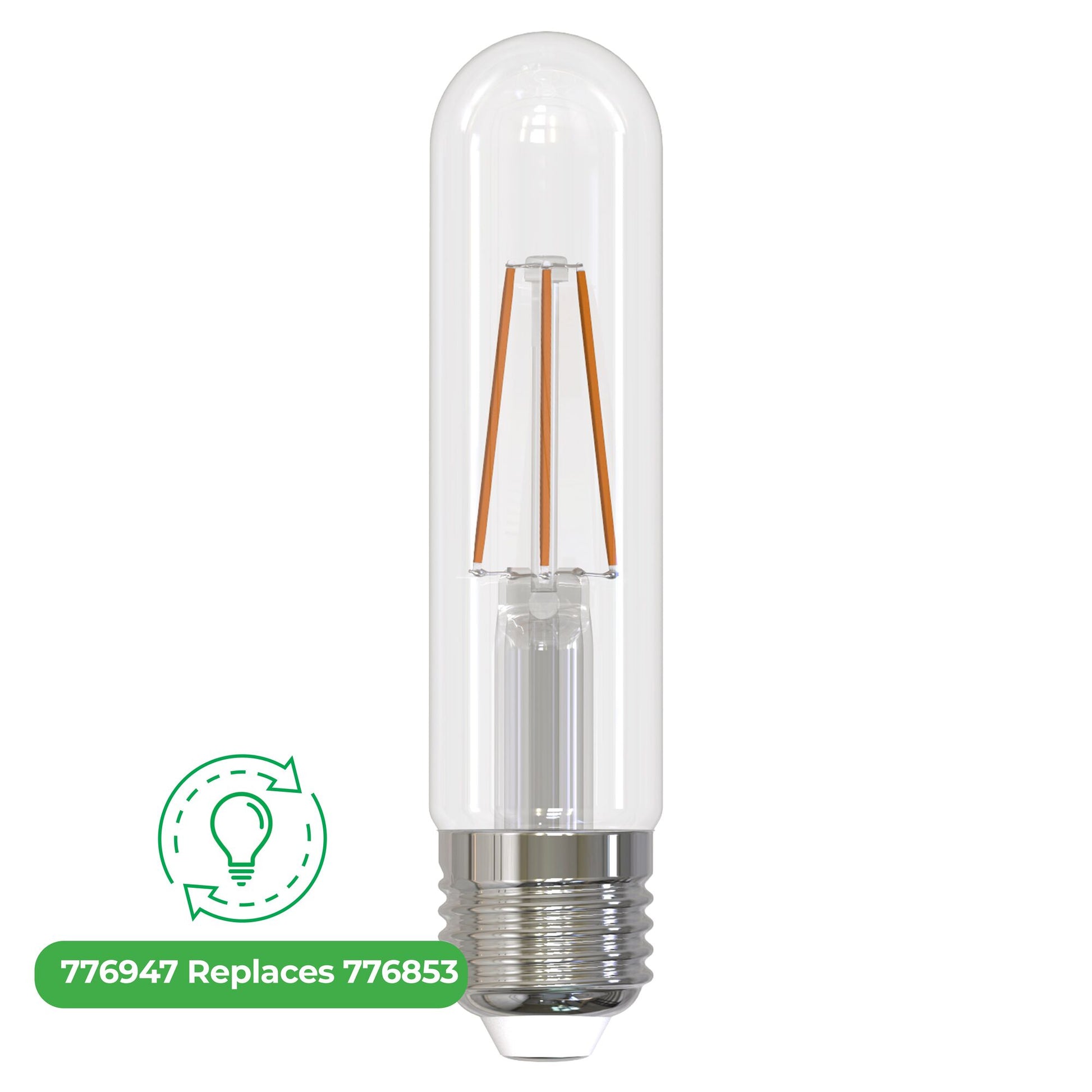 Bulbrite LED Filament 3 Watt Dimmable 5 Inch T9 Light Bulb with Clear finish and Medium (E26) Base - 2700K Warm White Light, 250 Lumens - Cheap-Us
