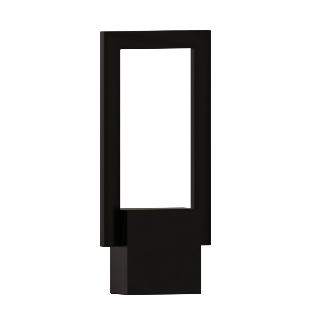 Catola LED Modern Geometric Rectangle Outdoor Wall Sconce Black - Cheap-Us