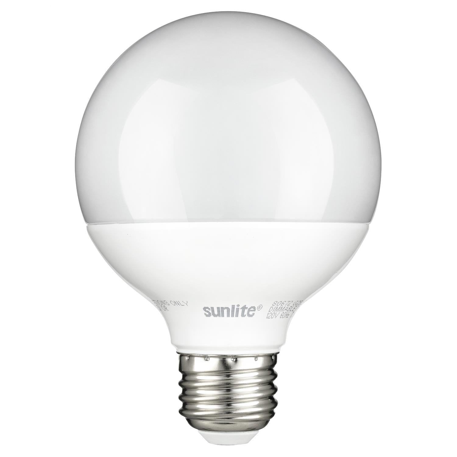 Sunlite G25/LED/7W/D/FR/ES/27K LED G25 Globe 7W (60W Relacement) Frosted Light Bulb Medium (E26) Base, 2700K Warm White Light - Cheap-Us