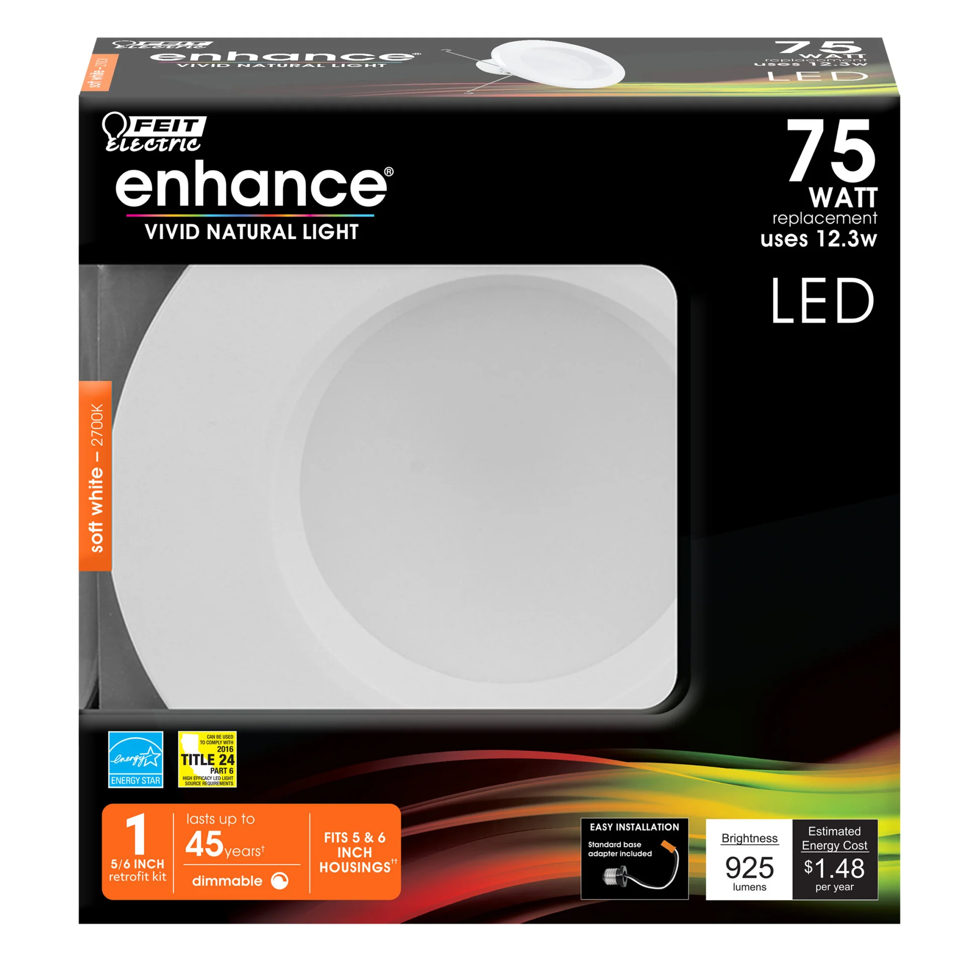 925 Lumen 2700K 5-6 Inch Dimmable Recessed Downlight - Cheap-Us