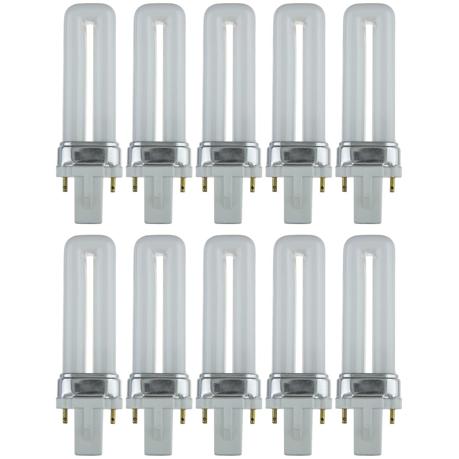 Sunlite 5 Watt PL 2-Pin Single U-Shaped Twin Tube, G23 Base, Cool White - Cheap-Us