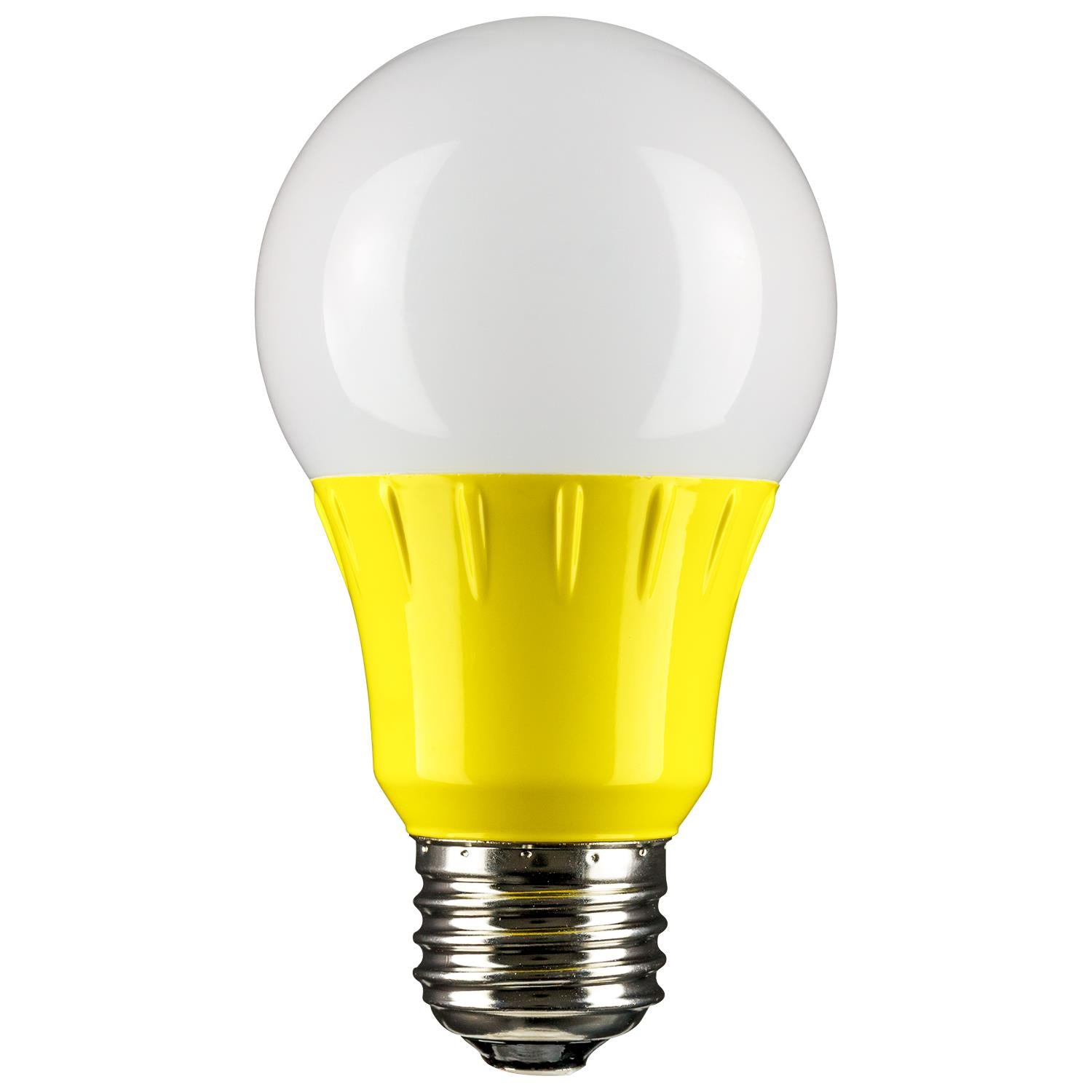 Sunlite LED A Type Colored 3W Light Bulb Medium (E26) Base, Yellow - Cheap-Us