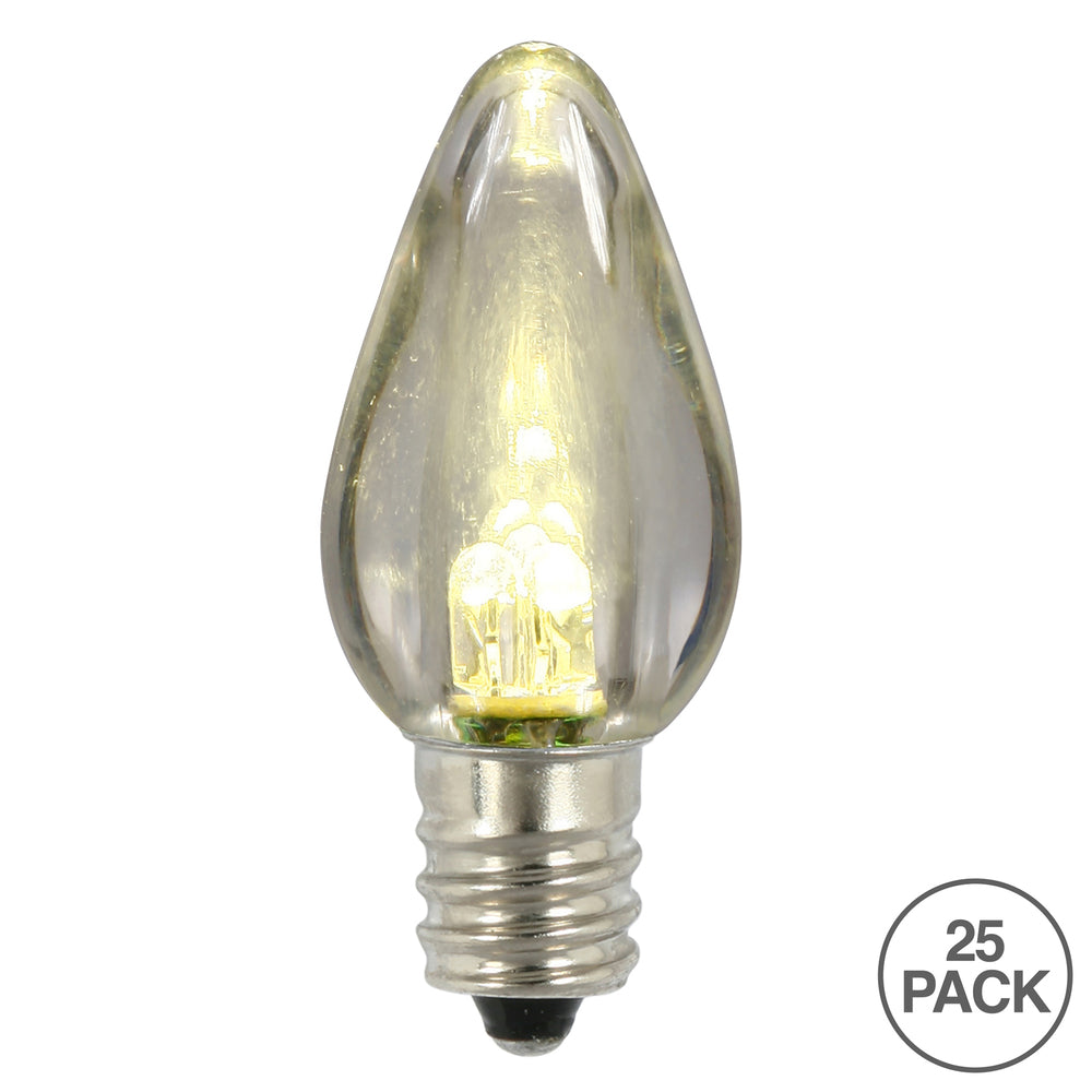 Vickerman C7 Transparent Plastic LED Warm White Dimmable Bulb bag of 25 - Cheap-Us
