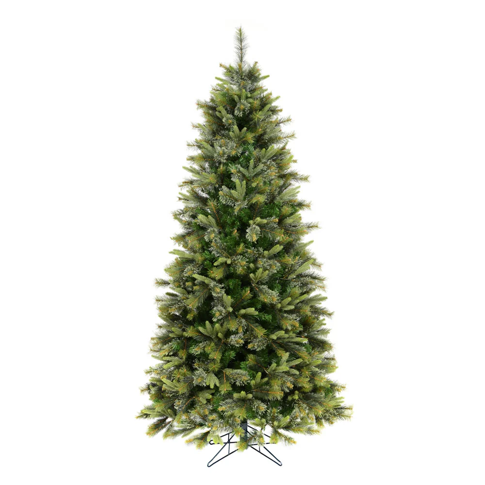 Vickerman 8.5' Cashmere Slim Artificial Christmas Tree Unlit - Cheap-Us