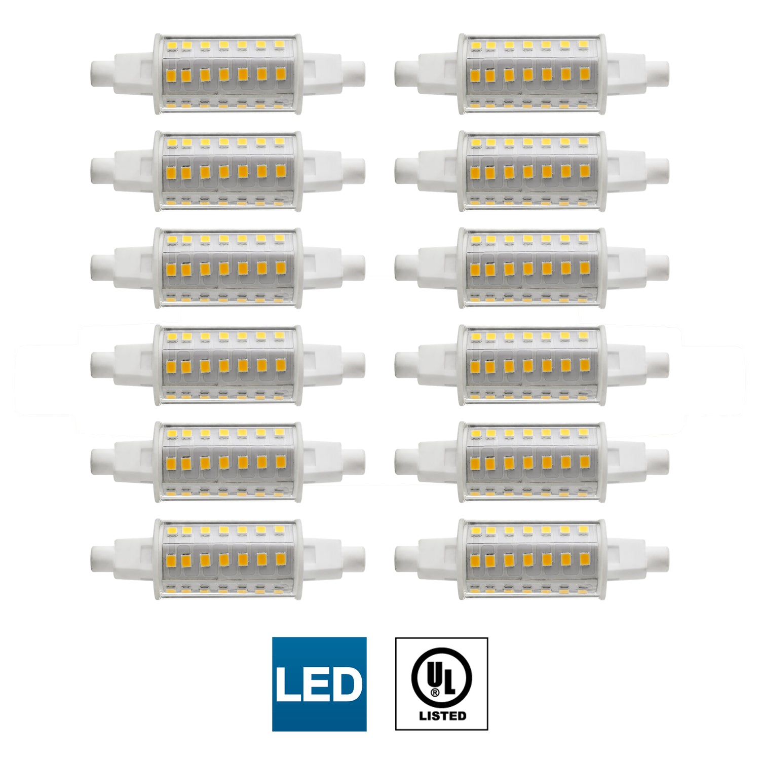 Sunlite R7S/LED/4.5W/78MM/T8/30K/CD2 4.5 Watt T8 Lamp Warm White - Cheap-Us