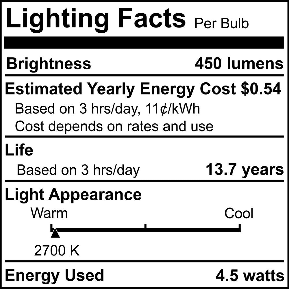 Bulbrite LED Filament Pack of (4) 4.5 Watt Mini T5 Light Bulbs with Clear Finish and Bi-Pin (G9) Base - 2700K (Warm White Light), 450 Lumens - Cheap-Us