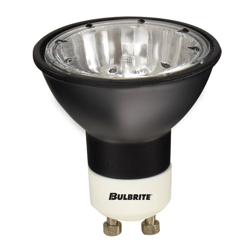 Bulbrite EXN/GU10/BLK 50 Watt Dimmable Halogen MR16 Bulb, Twist and Lock GU10 Base, Black - Cheap-Us