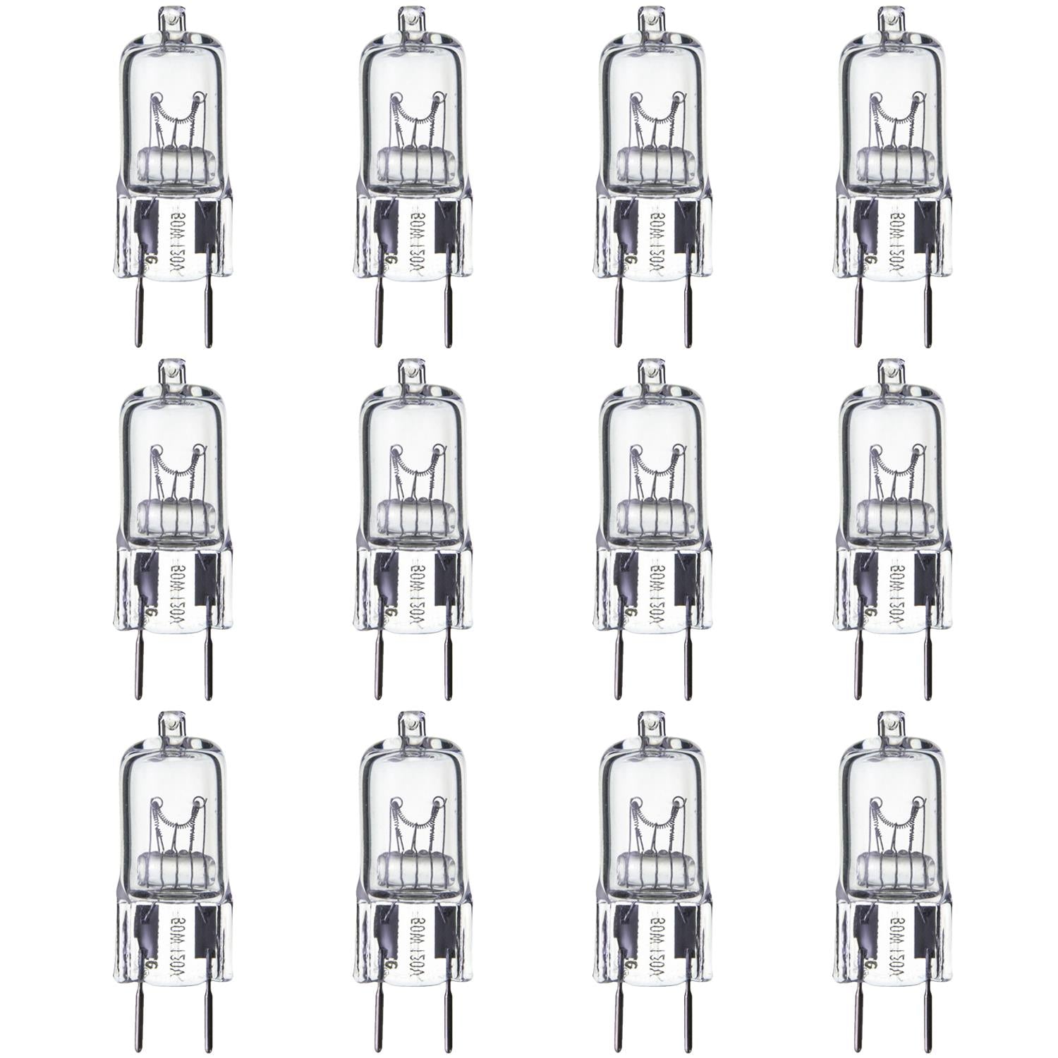 Sunlite 50 Watt, Single Ended T3.5, GY8 Bi-Pin Base, Clear, Halogen - Cheap-Us