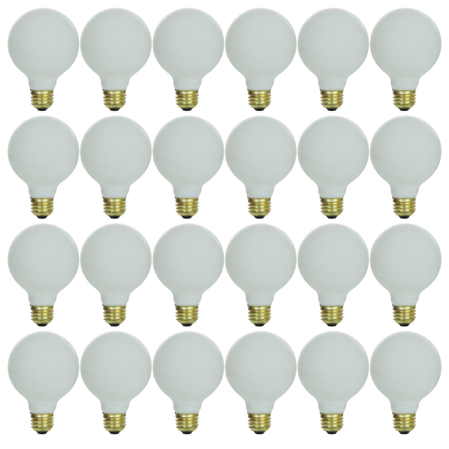 Sunlite 40 Watt G25 Globe, Medium Base, White - Cheap-Us