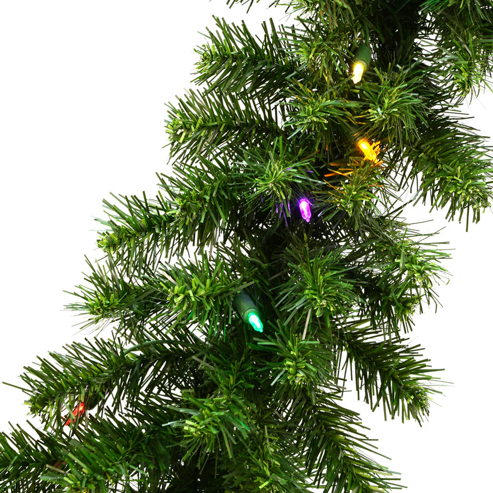 Vickerman 9' Douglas Fir Artificial Christmas Garland Multi-Colored LED Lights - Cheap-Us