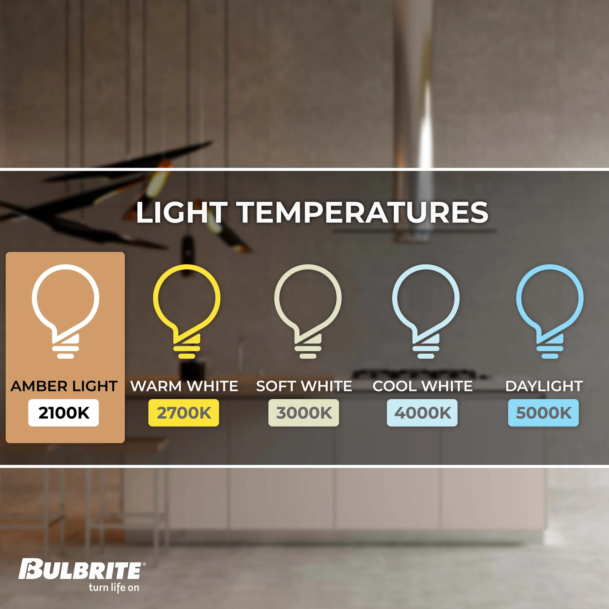 Bulbrite LED Filament Pack of (4) 5 Watt Dimmable 15 Inch T9 Light Bulb with Antique Glass Finish and Medium (E26) Base - 2100K (Amber Light), 400 Lumens - Cheap-Us