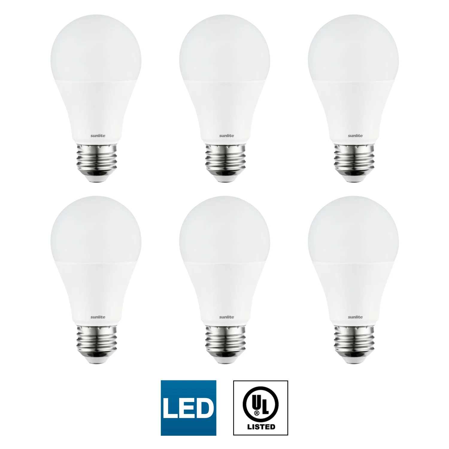 Sunlite 80940-SU LED A19 Super Bright Light Bulb, Non-Dimmable, 14 Watt (100 Watt Equivalent), 1500 Lumens, Medium (E26) Base, UL Listed, 65K - Daylight 1 Pack - Cheap-Us