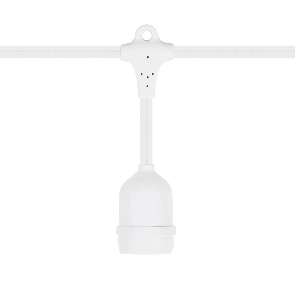 Vickerman 165 Medium Base E26 Socket Set SPT2 16 Gauge White Wire - Cheap-Us