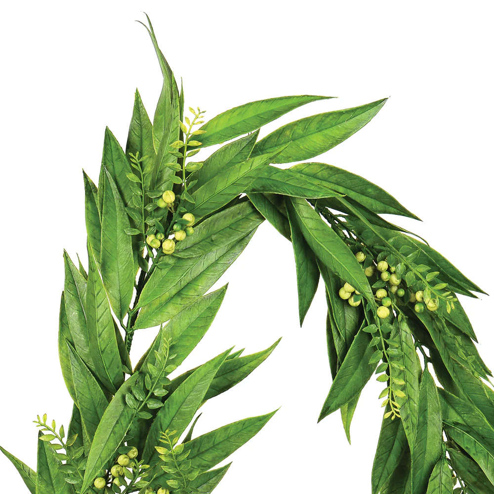 Vickerman 6' Artificial Green Willow Garland. - Cheap-Us