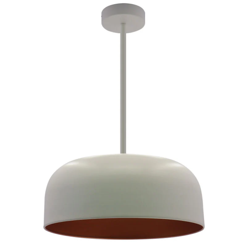 Westgate 24In Integrated LED Pan Pendant 6Ft Adj. Rod Down 40W 2800 Lumens C90 5Cct Wh/Gld, Residential Lighting, 40W, 2800 Lumens, 27K/30K/35K/40K/50K, White Finish, TRIAC Dimming - Cheap-Us