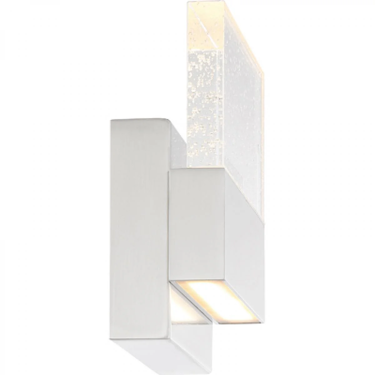 62-1502 ELLUSION LED MED WALL SCONCE Ellusion - LED Medium Wall Sconce - with Seeded Glass - Polished Nickel Finish - Cheap-Us