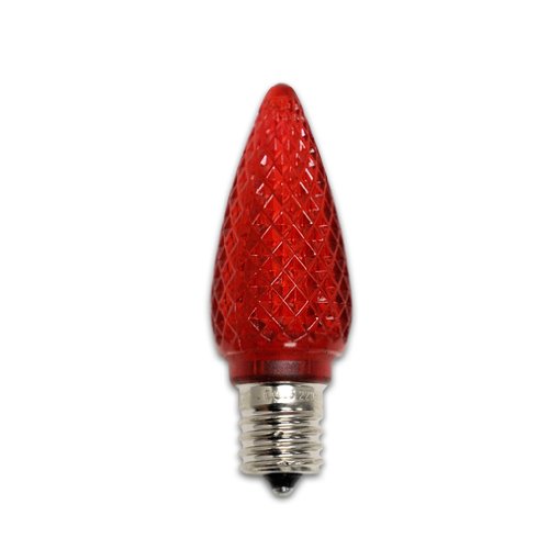 Bulbrite LED/C9R-25PK 0.35 Watt LED C9 Christmas Light Replacement Bulbs, Candelabra Base, Red, 25-Pack - Cheap-Us