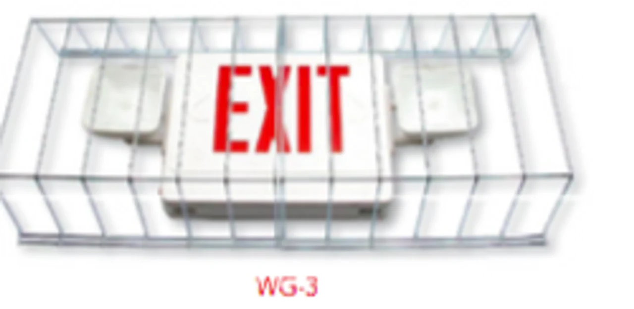 Westgate Steel Wire Guards Combo Exit 30-5/8”L X 13-3/4 X 6”, LED Exit & Emergency Lighting - Cheap-Us