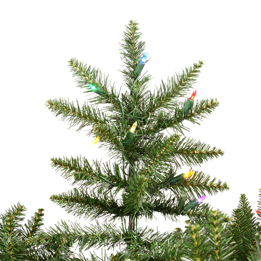 Vickerman 5.5' Camdon Fir Artificial Christmas Tree Multi-Colored Dura-lit LED Lights - Cheap-Us